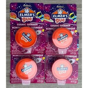 Elmer's Gue Premade Slime Cosmic Shimmer Glitter Slime 4 oz. - 4 PACK
